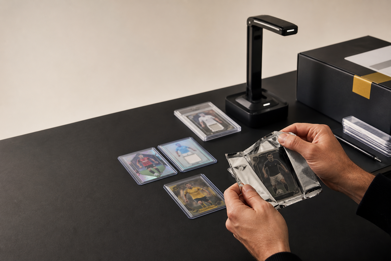 Professional sports card intake and fulfilment